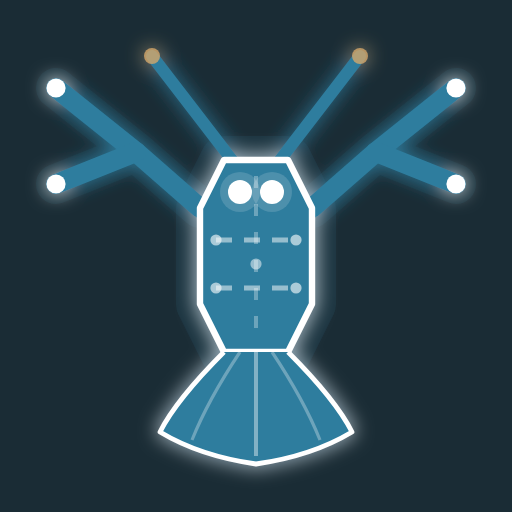 Clawy logo on dark background 512px